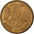 Russia, Rouble, 1992, Moscow, Acciaio ricoperto in ottone, BB, KM:311