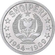 Albania, 5 Qindarka, 1969, Rome, Aluminum, MS(60-62), KM:44