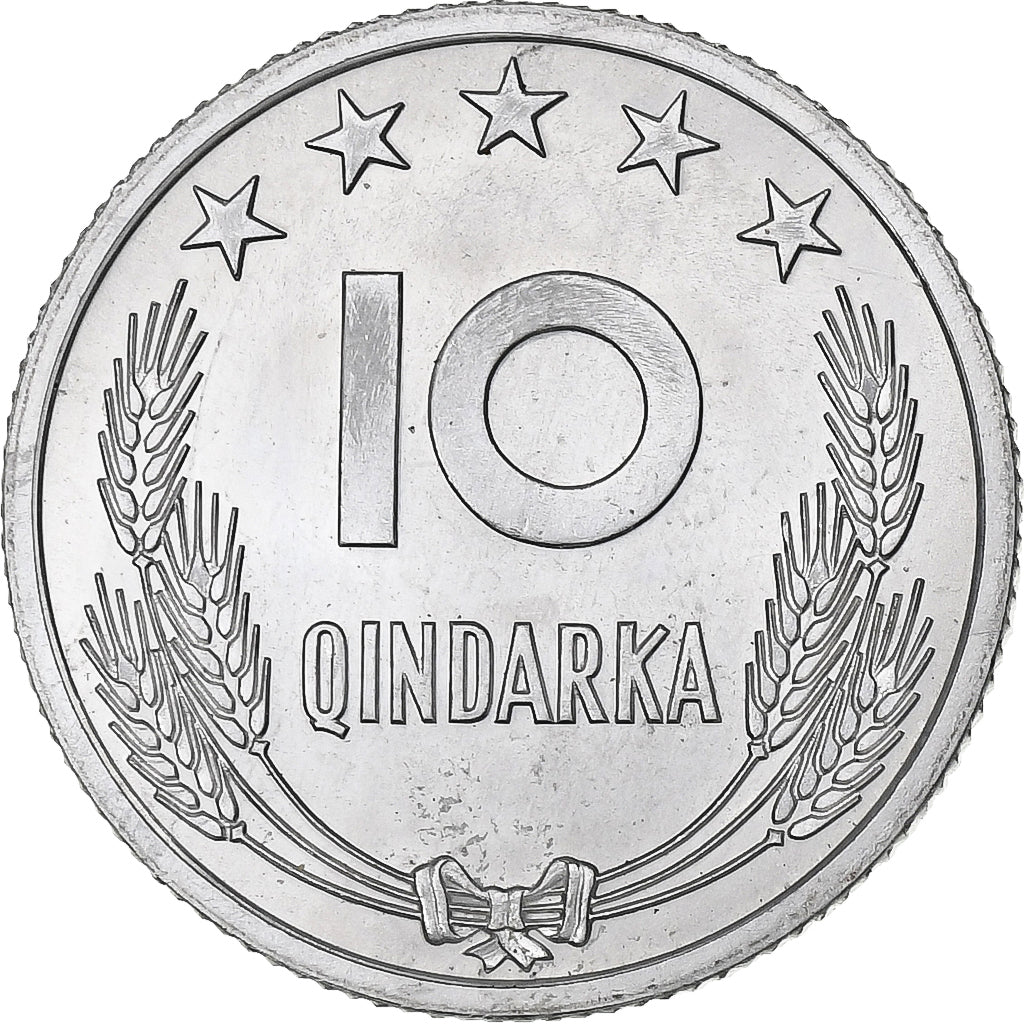 Albania, 10 Qindarka, 1969, Aluminum, MS(60-62), KM:45