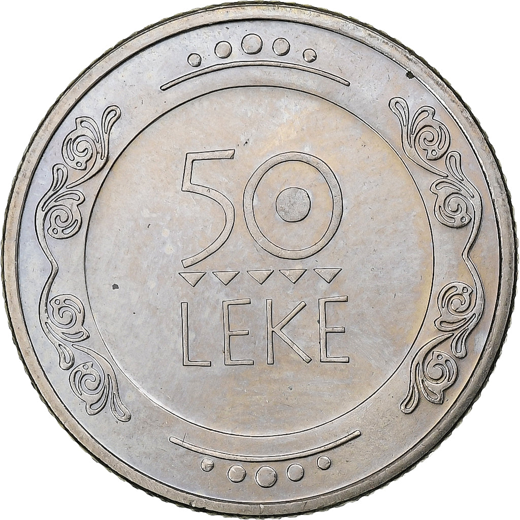 Albania, 50 Lekë, 2004, Copper-nickel, MS(63), KM:91