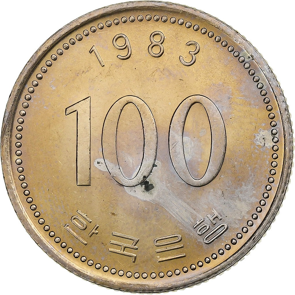 Corea, 100 Won, 1983, Nichel, SPL-