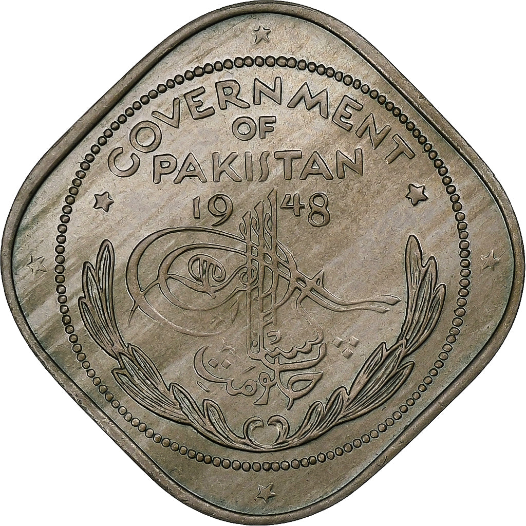 Pakistan, 2 Annas, 1948, Cupro-nickel, SUP, KM:4