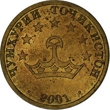 Tadżykistan, 50 Drams, 2001, St. Petersburg, Mosiądz powlekany stalą