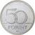 Hungría, 50 Forint, 2001, Budapest, Cobre - níquel, SC, KM:697