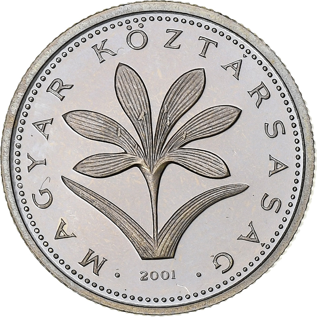 Ungheria, 2 Forint, 2001, Budapest, Rame-nichel, SPL, KM:693