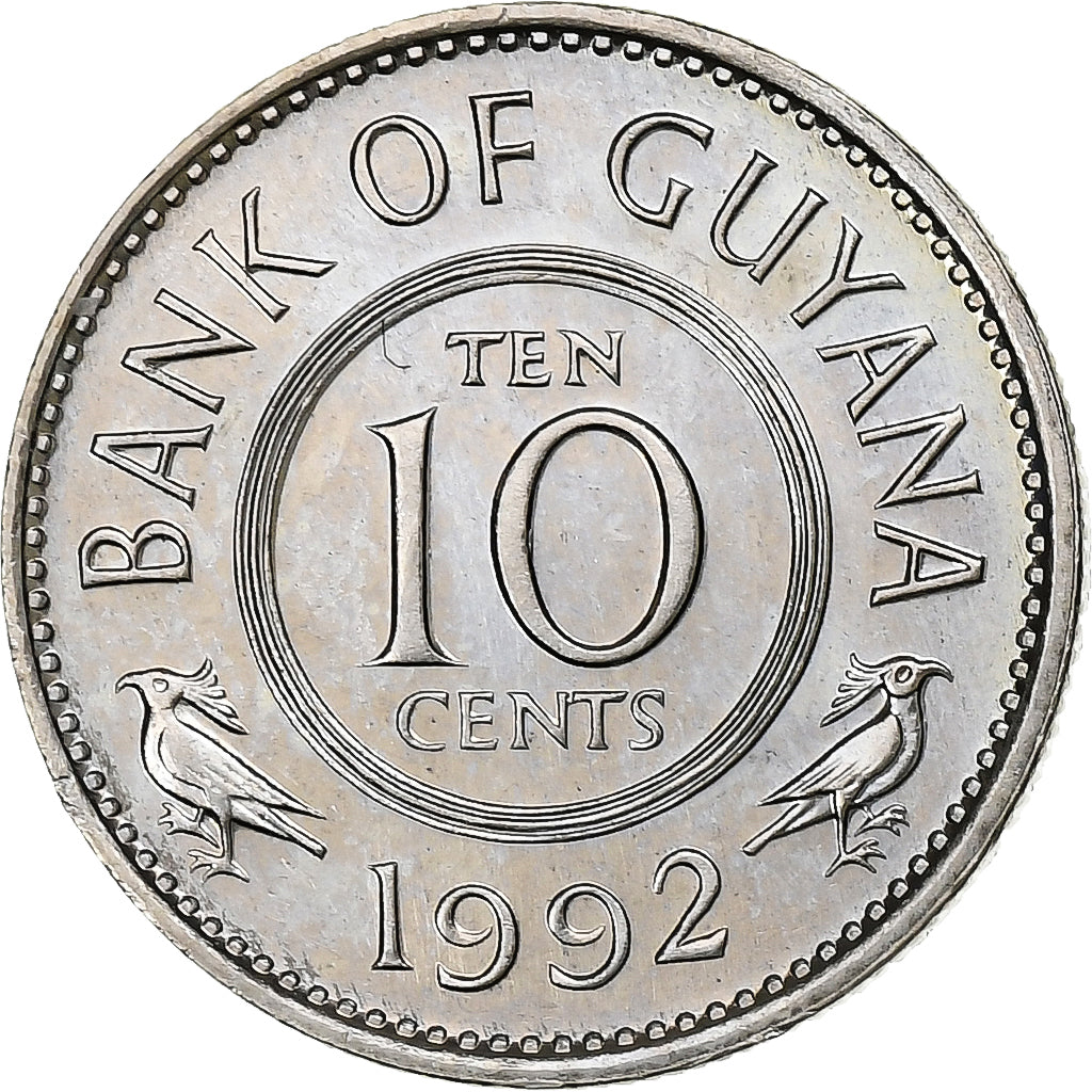Guyana, 10 Cents, 1967, Copper-nickel, MS(63), KM:33