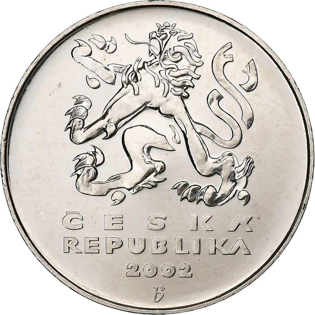 Czech Republic, 5 Korun, 2002, Acier plaqué nickel, AU(55-58), KM:8