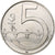 República Checa, 5 Korun, 2002, Acier plaqué nickel, AU(55-58), KM:8