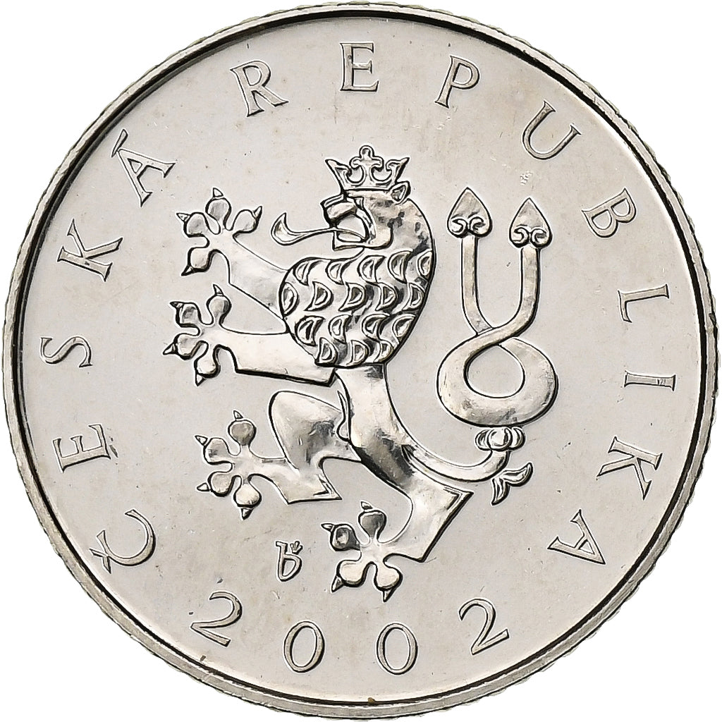 Czech Republic, Koruna, 2002, Nickel plated steel, MS(63), KM:7