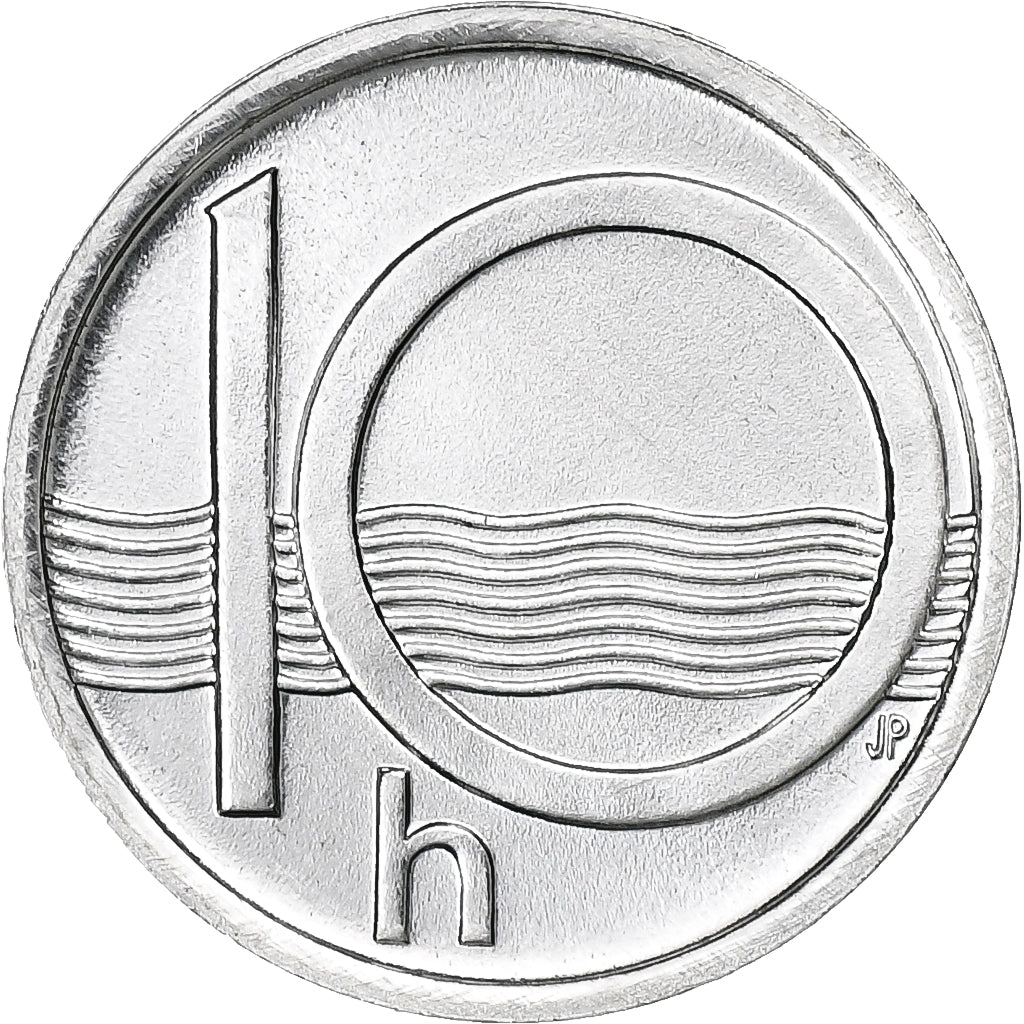 Czech Republic, 10 Haleru, 2002, Aluminum, MS(60-62), KM:6