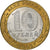 Rusia, 10 Roubles, 2002, St. Petersburg, Bimetálico, EBC, KM:750