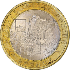 Russia, 10 Roubles, 2010, Bi-Metallic, AU(55-58), KM:1275