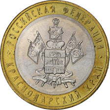 Russia, 10 Roubles, 2005, Moscow, Bi-Metallic, AU(55-58), KM:889