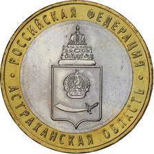 Rusia, 10 Roubles, 2008, Saint Petersburg, Bimetálico, EBC, KM:977