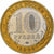 Rússia, 10 Roubles, 2008, Saint Petersburg, Bimetálico, AU(55-58), KM:994