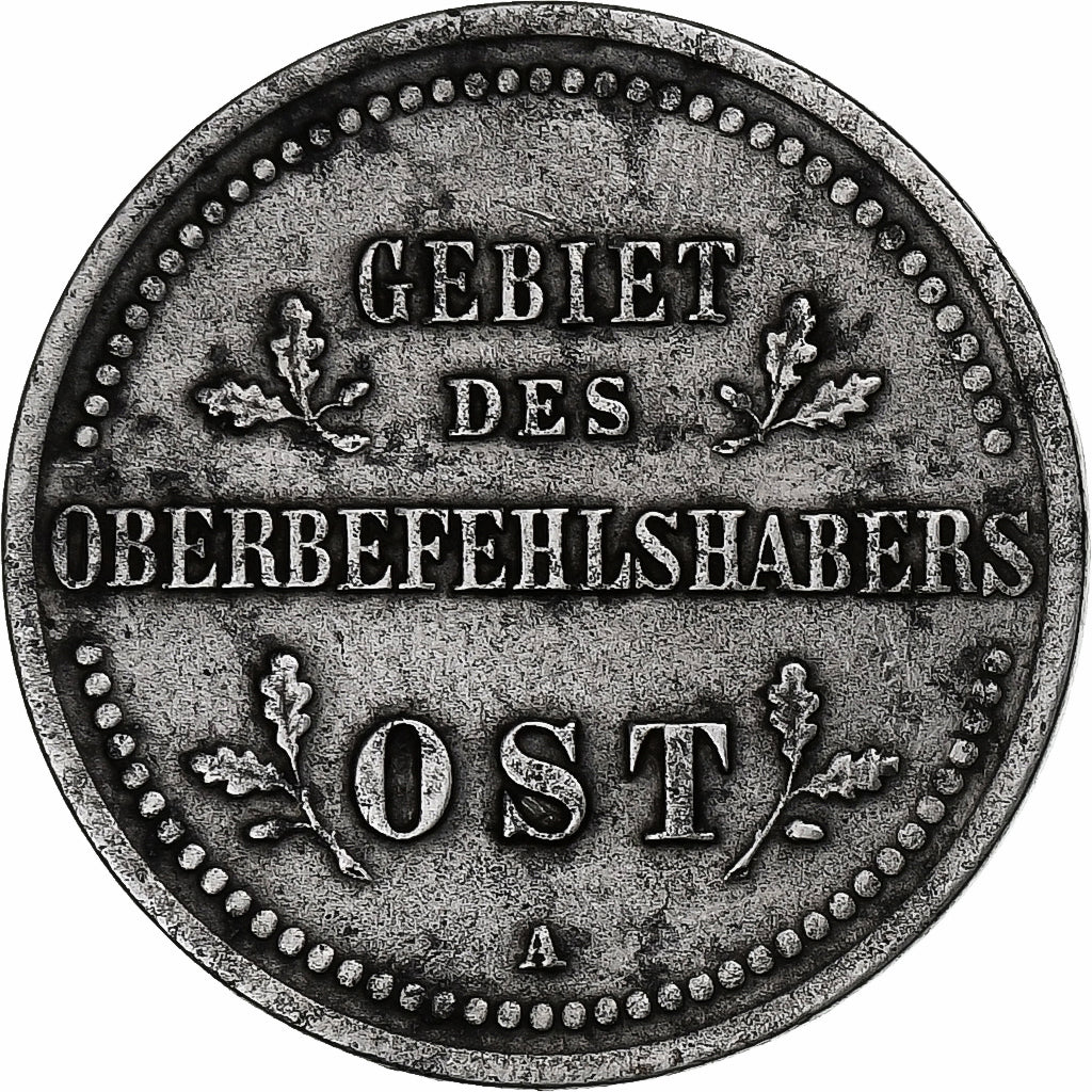 GERMANIA - IMPERO, Wilhelm II, 2 Kopeks, 1916, Berlin, Ferro, BB, KM:21