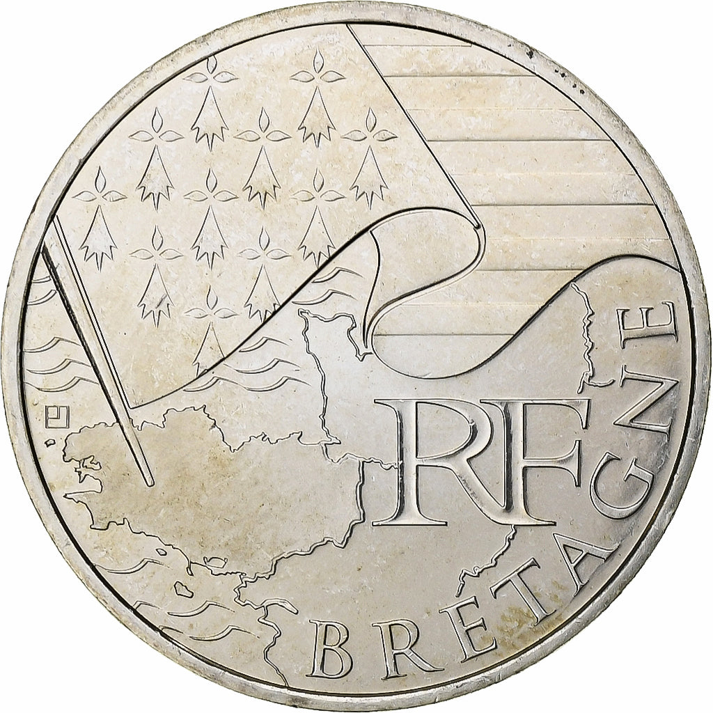 França, 10 Euro, Euros des régions, 2010, Paris, Prata, MS(60-62), KM:1648