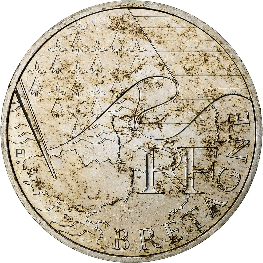Francia, 10 Euro, Euros des régions, 2010, Paris, Plata, MBC+, KM:1648