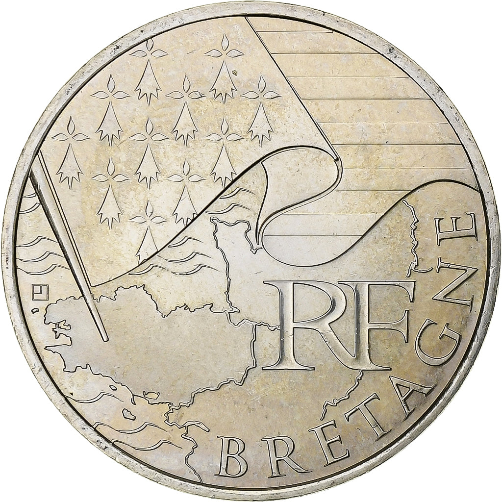 France, 10 Euro, Euros des régions, 2010, Paris, Argent, SUP, KM:1648