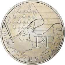 France, 10 Euro, Euros des régions, 2010, Paris, Silver, AU(55-58), KM:1648