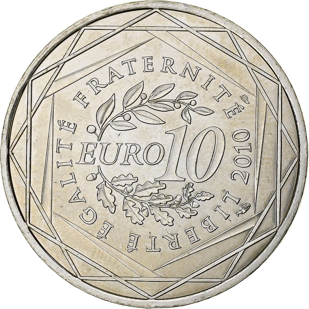 France, 10 Euro, Euros des régions, 2010, Paris, Argent, TTB+, KM:1648