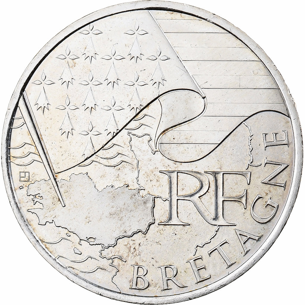 France, 10 Euro, Euros des régions, 2010, Paris, Argent, SUP, KM:1648