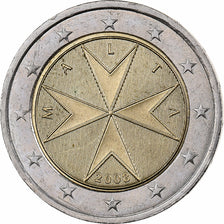 Malta, 2 Euro, 2008, Paris, Bi-Metallic, AU(50-53), KM:132