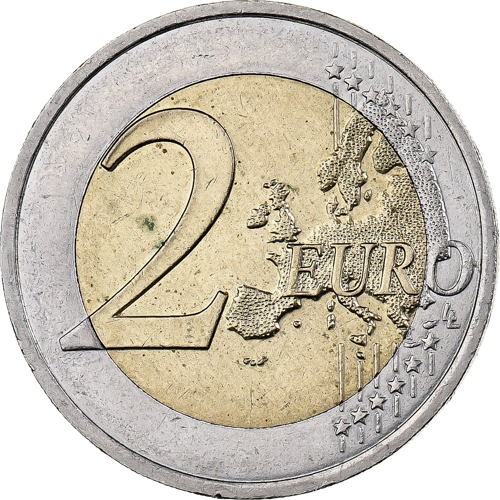 Malta, 2 Euro, 2008, Paris, Bimetálico, MBC+, KM:132