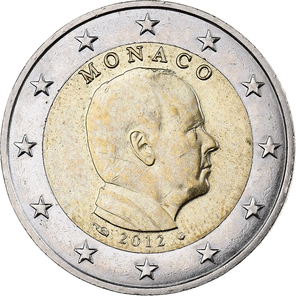 Mónaco, Albert II, 2 Euro, 2012, Paris, Bimetálico, EBC, KM:195