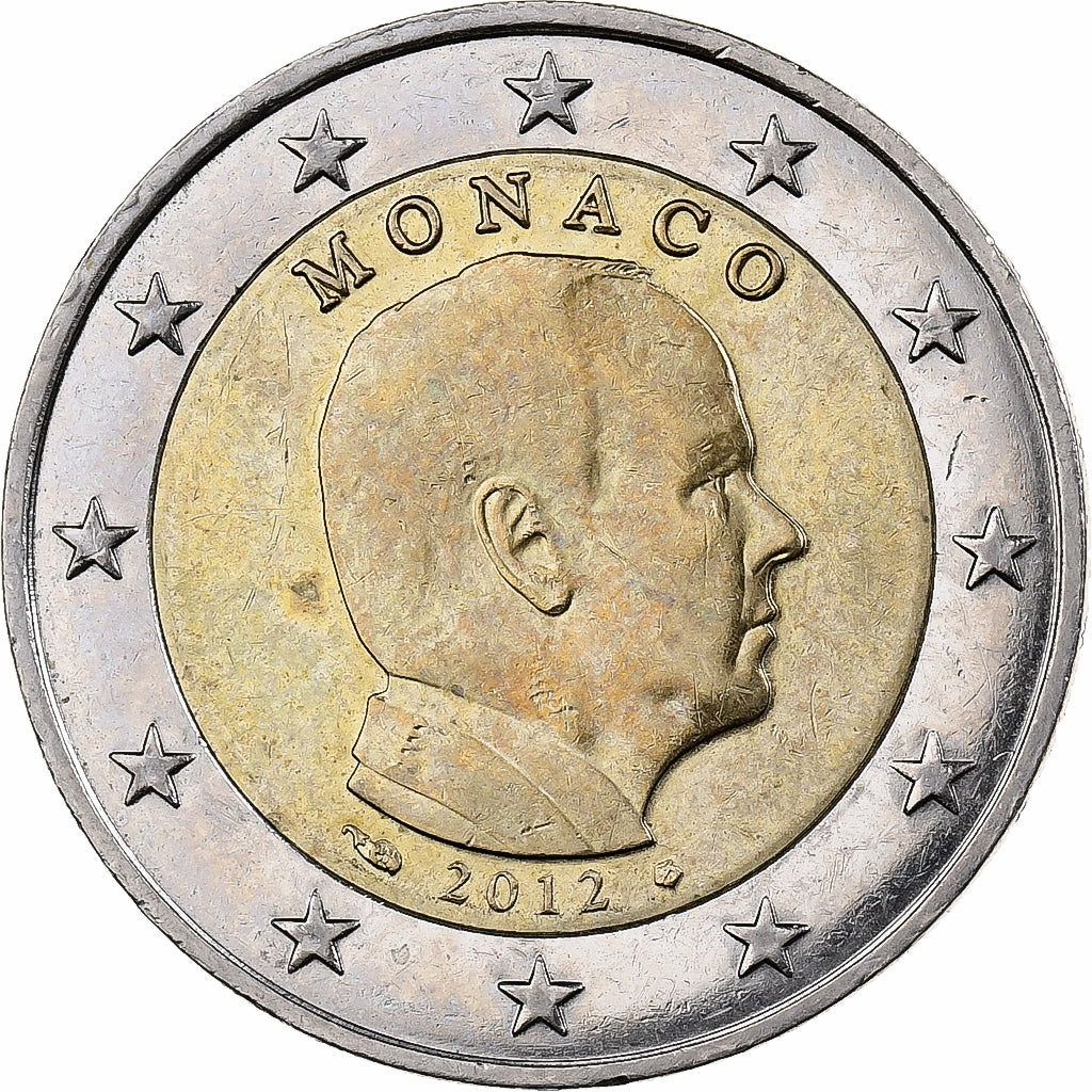 Monaco, Albert II, 2 Euro, 2012, Paris, Bi-Metallic, AU(50-53), KM:195