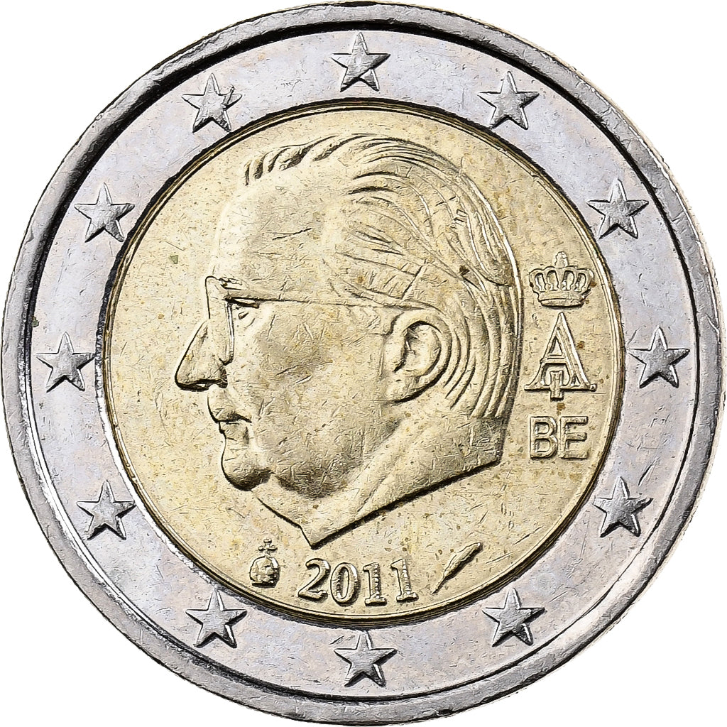 Belgium, Albert II, 2 Euro, 2011, Brussels, Bi-Metallic, AU(50-53), KM:281