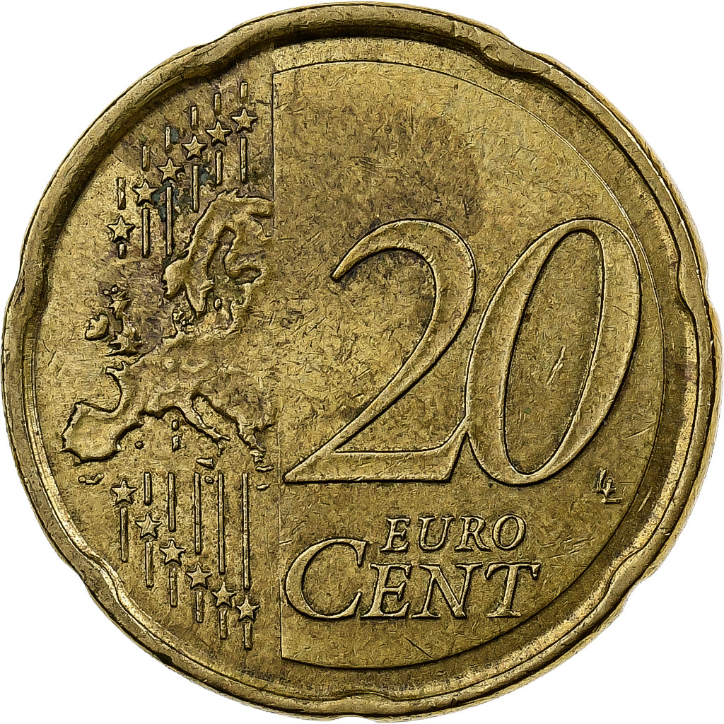 Malta, 20 Euro Cent, 2008, Nordic gold, BB, KM:129