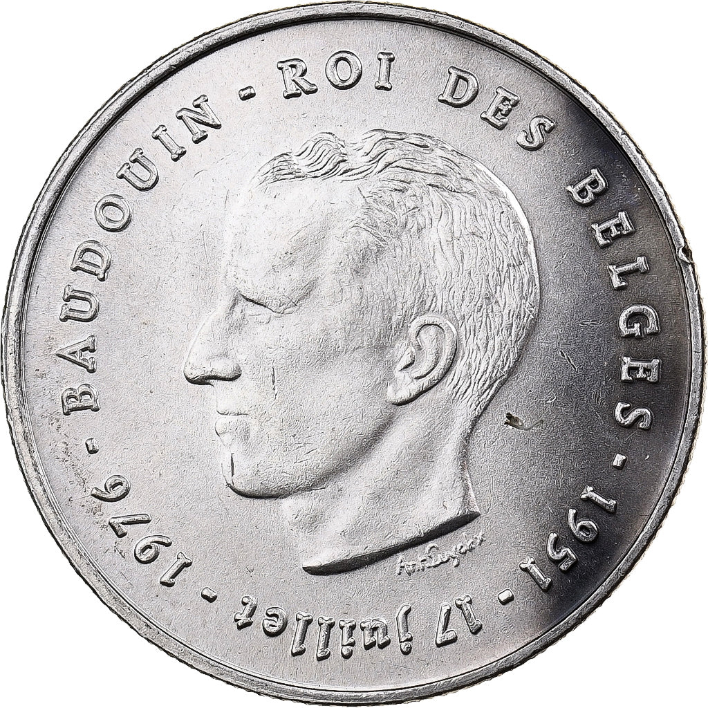 België, 250 Francs, 250 Frank, 1976, Zilver, PR, KM:157.1