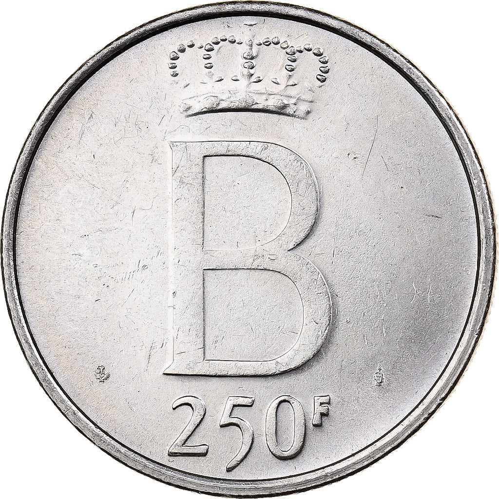België, 250 Francs, 250 Frank, 1976, Zilver, PR, KM:157.1