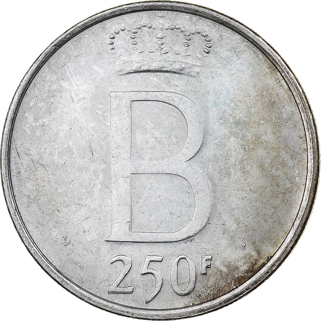 Belgium, 250 Francs, 250 Frank, 1976, Silver, EF(40-45), KM:157.1