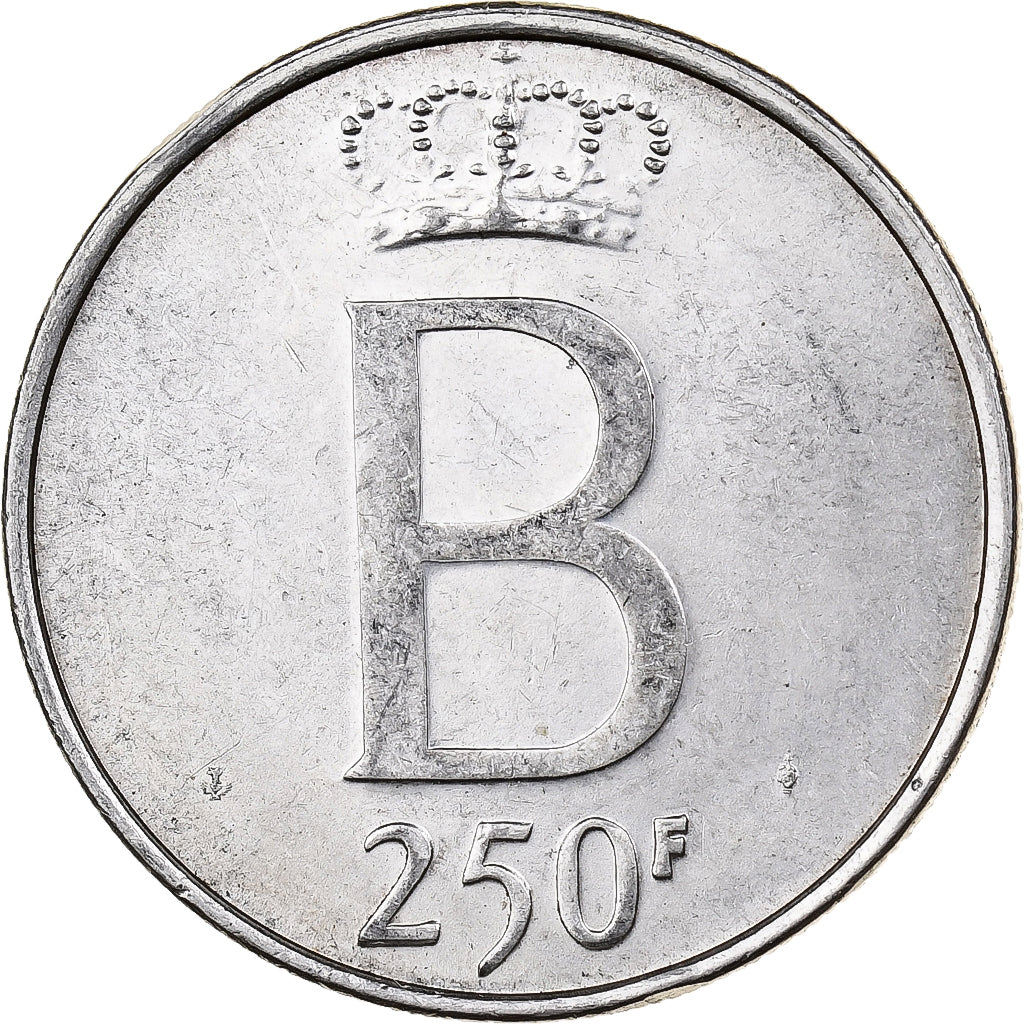 Belgium, 250 Francs, 250 Frank, 1976, Silver, AU(50-53), KM:157.1