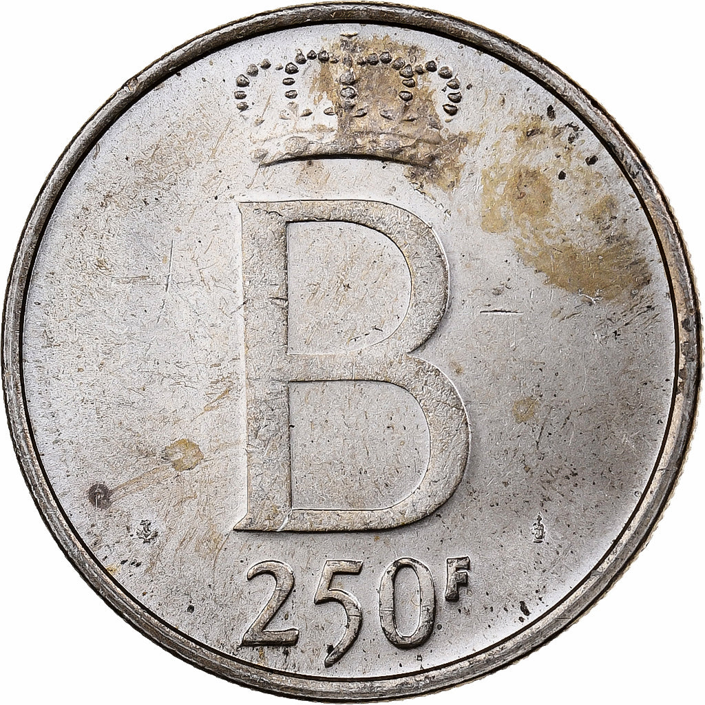 Belgium, 250 Francs, 250 Frank, 1976, Silver, AU(50-53), KM:157.1