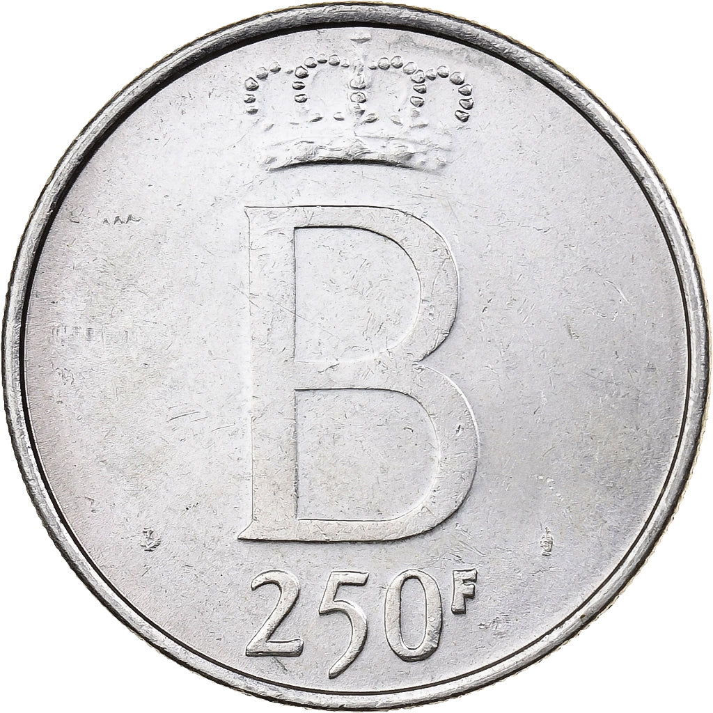 Belgique, 250 Francs, 250 Frank, 1976, Bruxelles, Argent, TTB+, KM:158.1