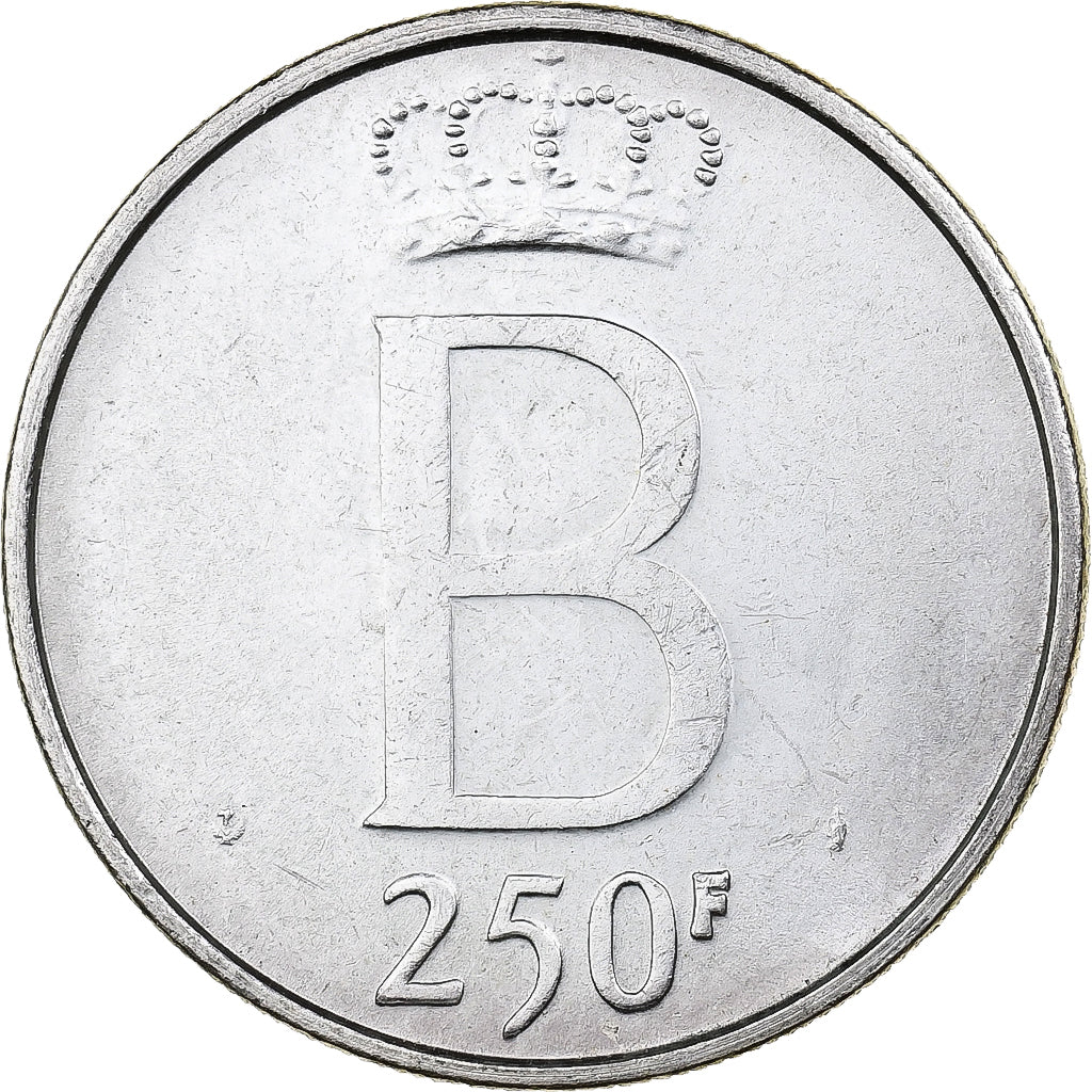 Belgique, 250 Francs, 250 Frank, 1976, Bruxelles, Argent, TTB, KM:158.1
