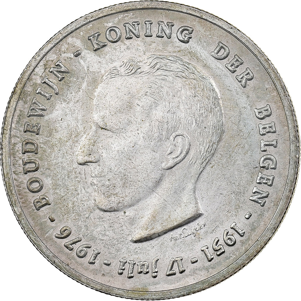 België, 250 Francs, 250 Frank, 1976, Brussels, Zilver, ZF, KM:158.1