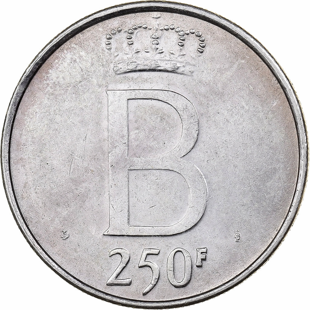 Belgique, 250 Francs, 250 Frank, 1976, Bruxelles, Argent, TTB+, KM:158.1