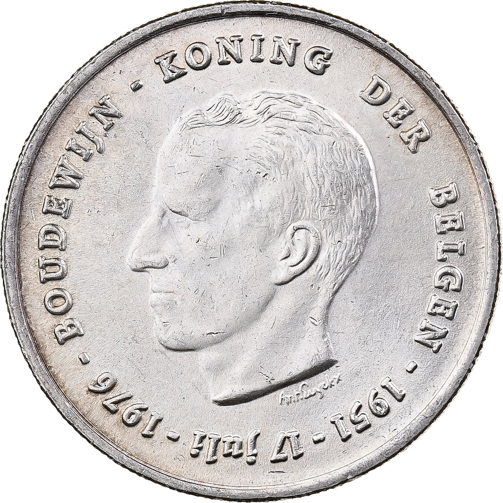 Belgio, 250 Francs, 250 Frank, 1976, Brussels, Argento, BB+, KM:158.1