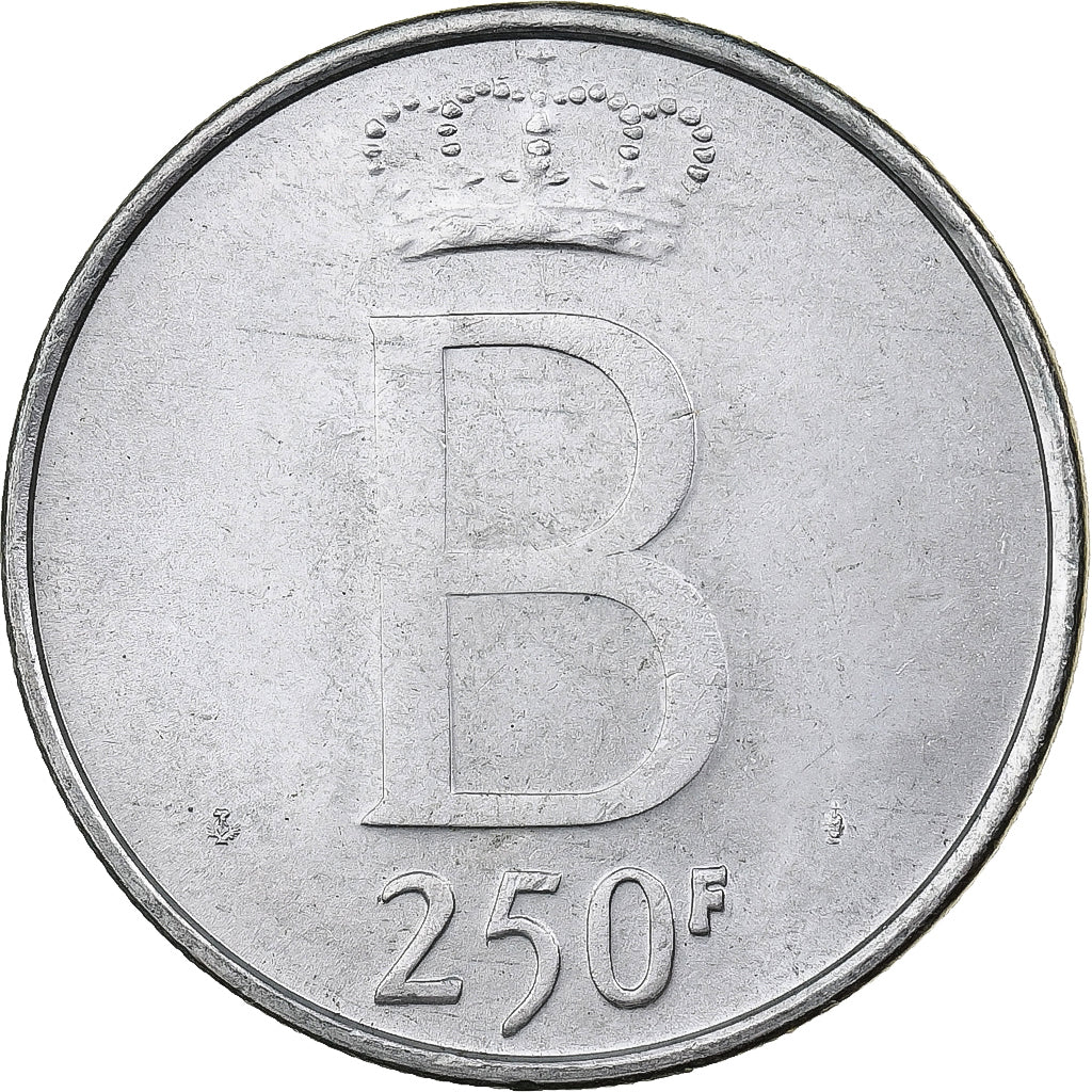 Belgique, 250 Francs, 250 Frank, 1976, Argent, TTB, KM:157.1