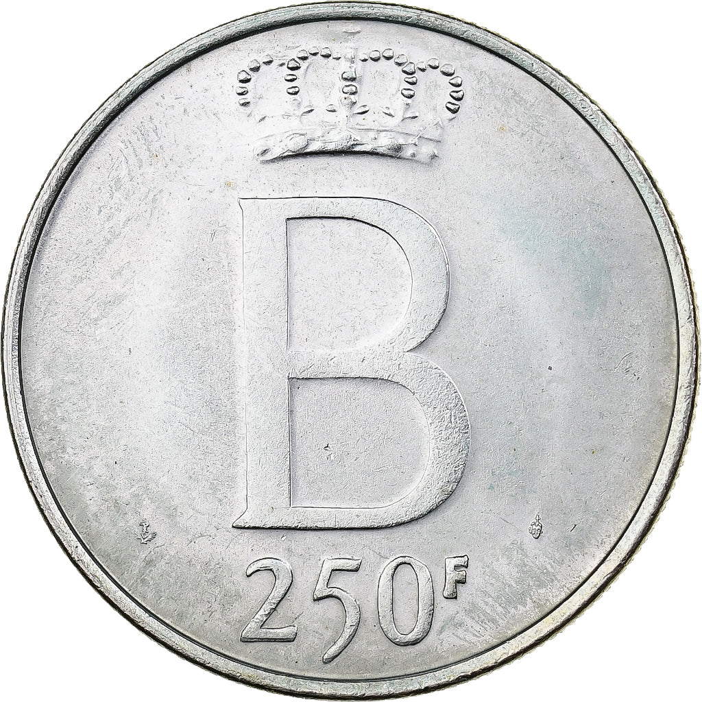 Belgio, 250 Francs, 250 Frank, 1976, Argento, BB+, KM:157.1