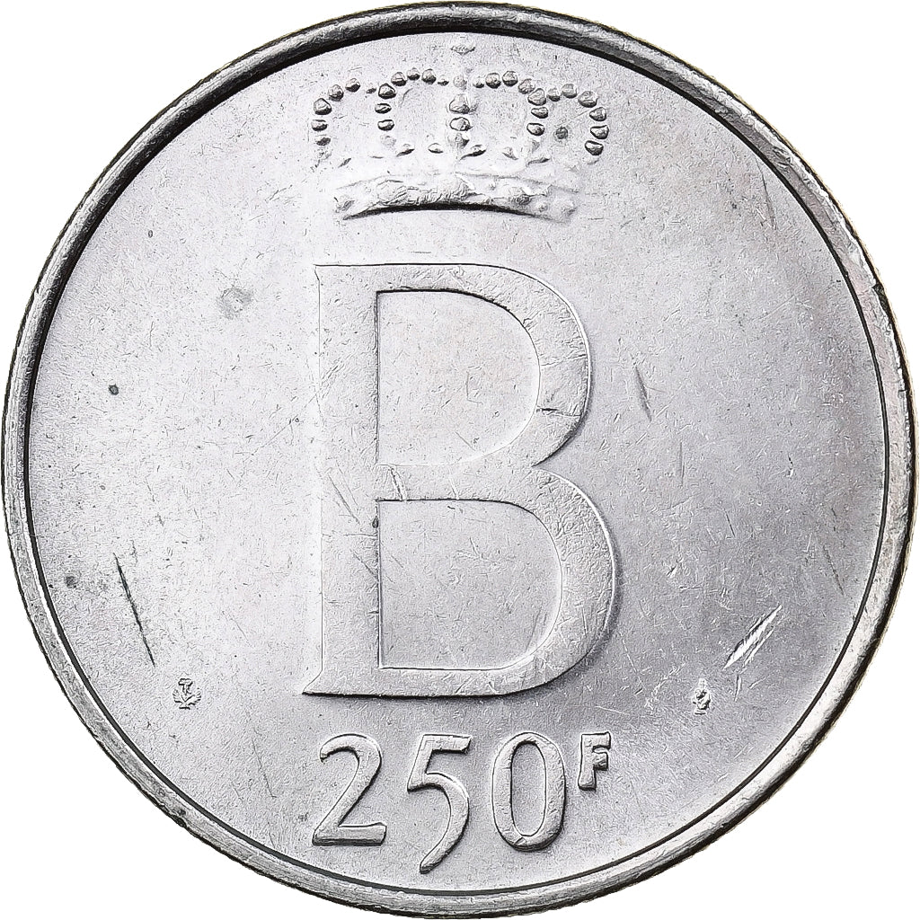 Belgique, 250 Francs, 250 Frank, 1976, Argent, TTB+, KM:157.1