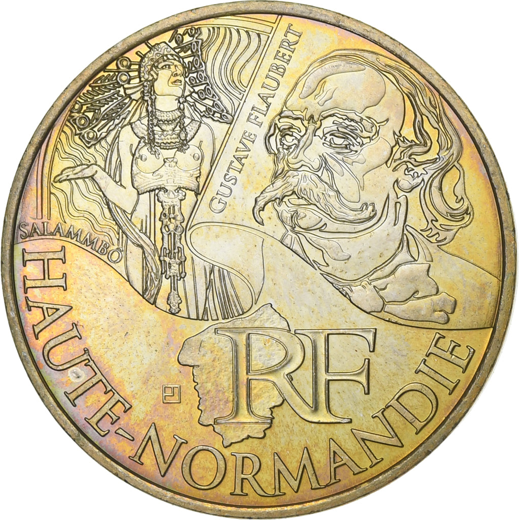 Frankrijk, 10 Euro, Haute-Normandie, 2012, Paris, Zilver, PR, Gadoury:EU514