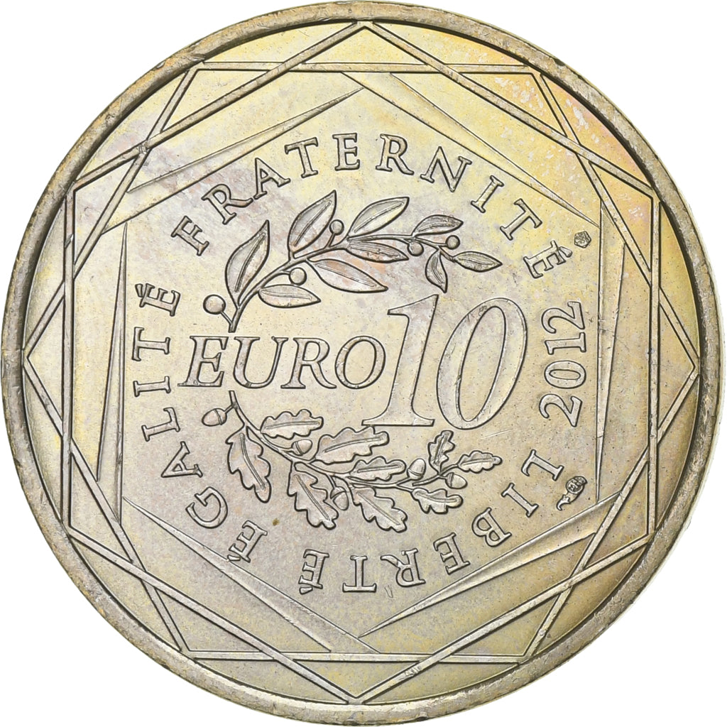 França, 10 Euro, Euros des régions, 2012, Paris, Prata, AU(55-58), KM:1742