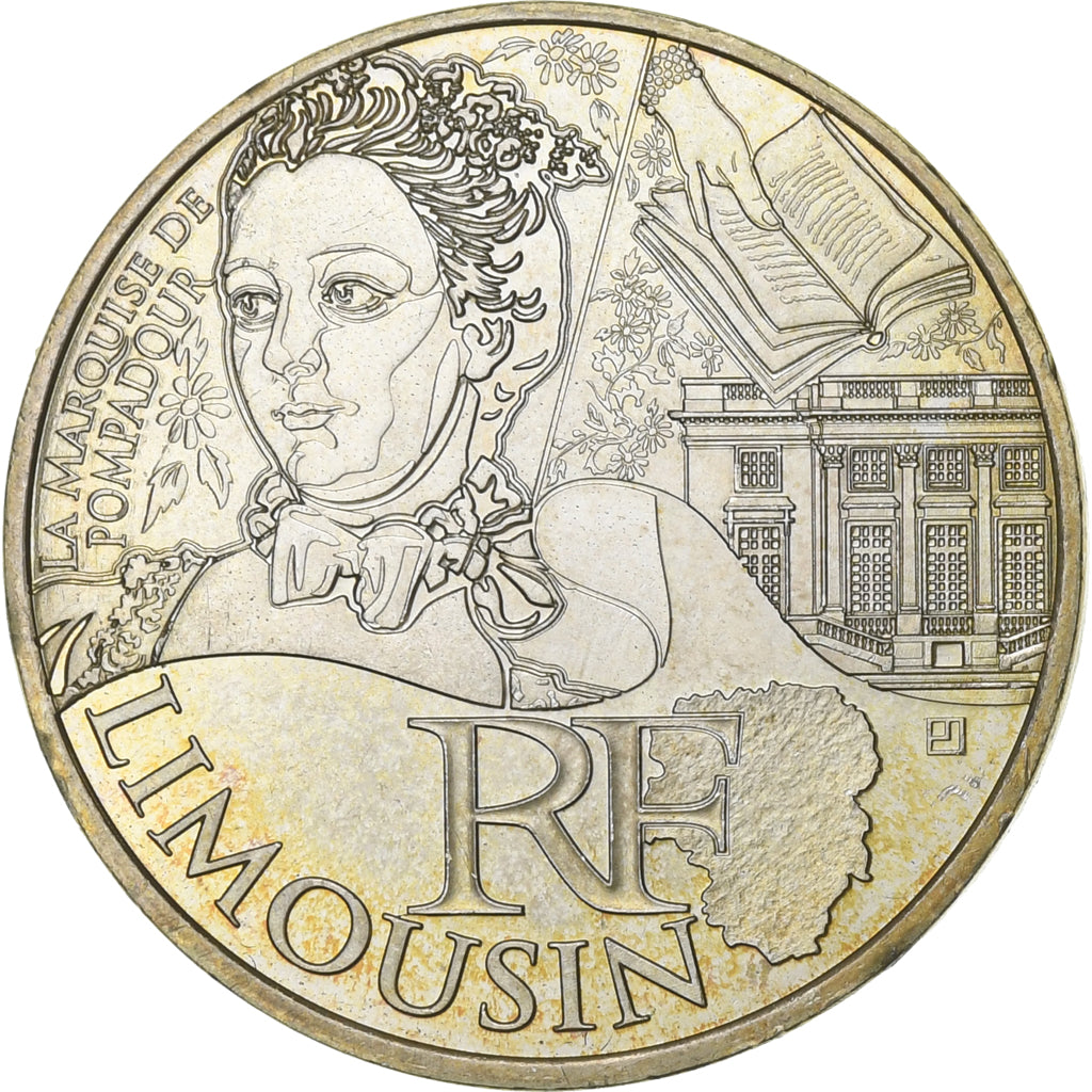 France, 10 Euro, Euros des régions, 2012, Paris, Silver, AU(55-58), KM:1742