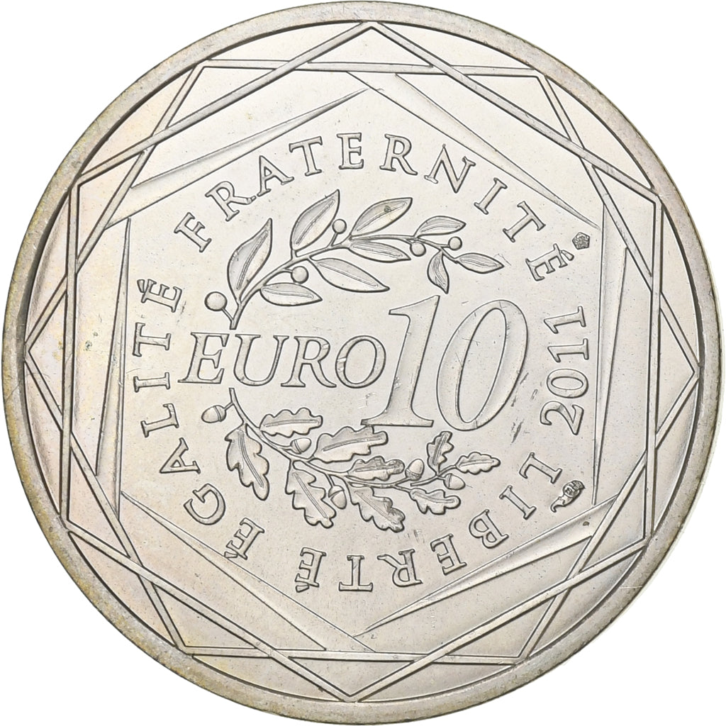 Frankreich, 10 Euro, 2011, Paris, Silber, VZ, KM:1744