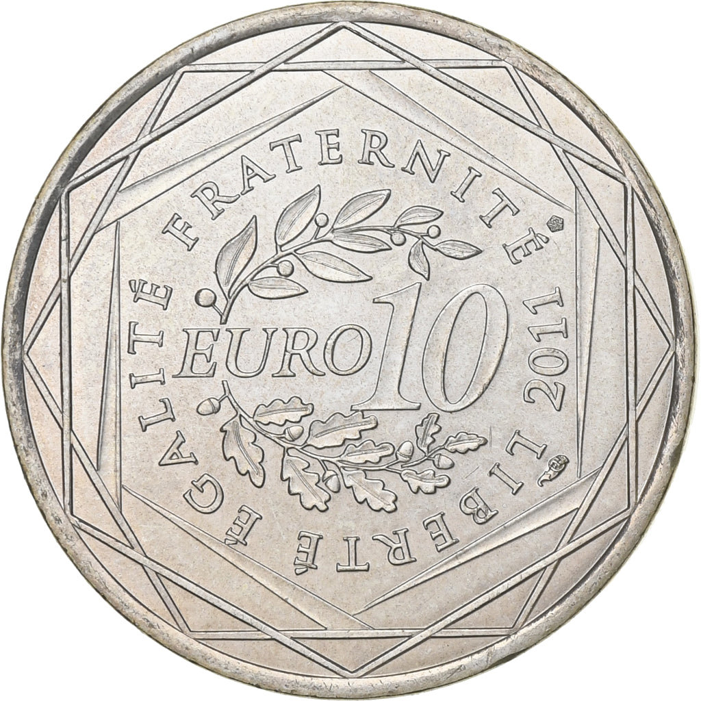 Francia, 10 Euro, Euros des régions, Bretagne, 2011, Plata, EBC